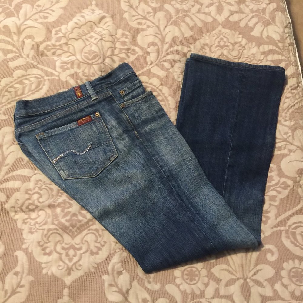 7 For All Mankind Gem Pocket Bootcut Jeans